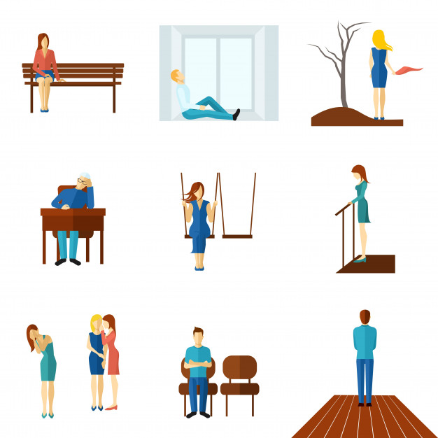 lonely-people-flat-icon-set_98292-1167