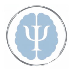 Logotipo Dr. Bruno Marinho de Sousa - Psicólogo em Catalão (GO) e Neurocientista. Símbolo Psi integrado ao cérebro humano.